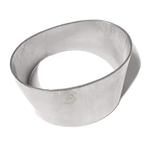3" Round to Oval Transition, stainless, GT28/GT30RWG flange - Image 2