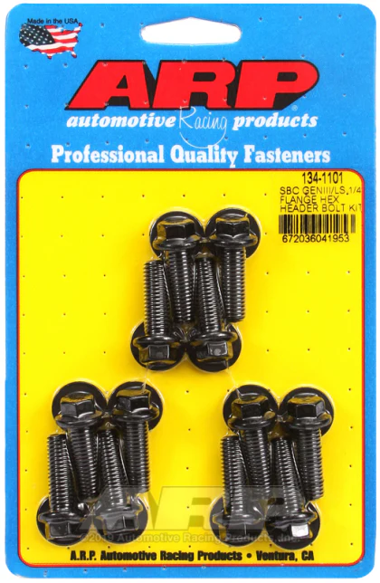 ARP Chevy LS 1/4in Flange Hex Header Bolt Kit:134-1101 - Image 2