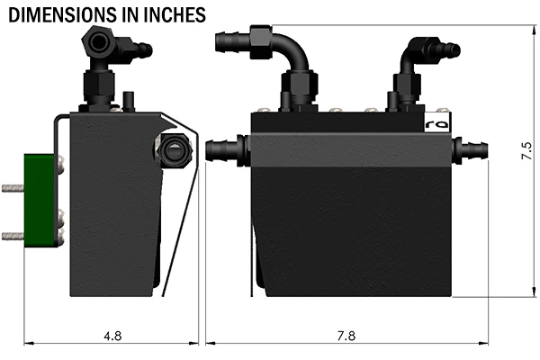 Dual Catch Can Kit, 02-21 Subaru EJ Turbo, Fluid Lock - Image 2
