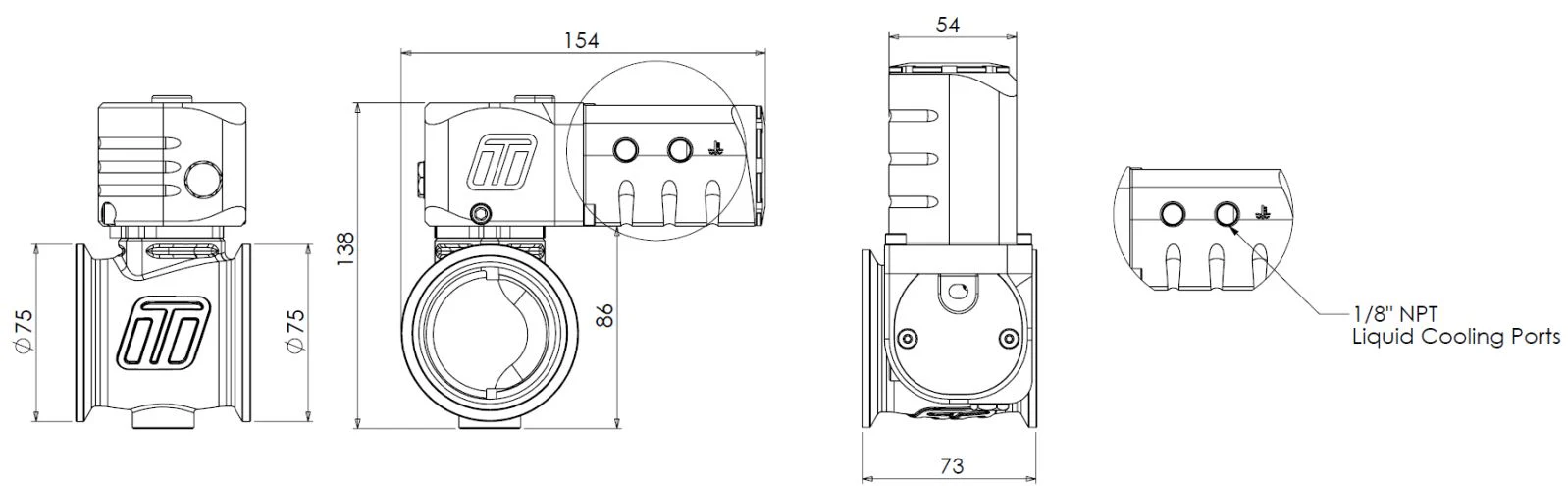 Electronic StraightGate eSG50 External Wastegate - Image 6