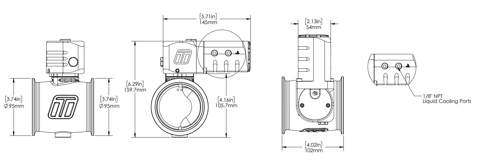 Electronic StraightGate76 eSG76 External Wastegate - Image 7