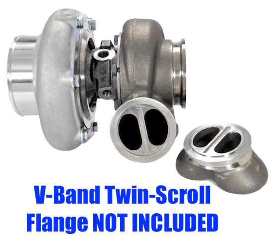 GEN2 Garrett GTX3076R Turbo with .61 A/R Garrett Twin-Scroll V-Band Turbine Housing GRT-TBO-K51 - Image 5