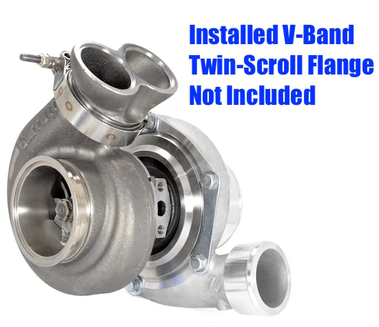 GEN2 Garrett GTX3076R Turbo with .83 A/R Garrett Twin-Scroll V-Band Turbine Housing GRT-TBO-K52 - Image 6