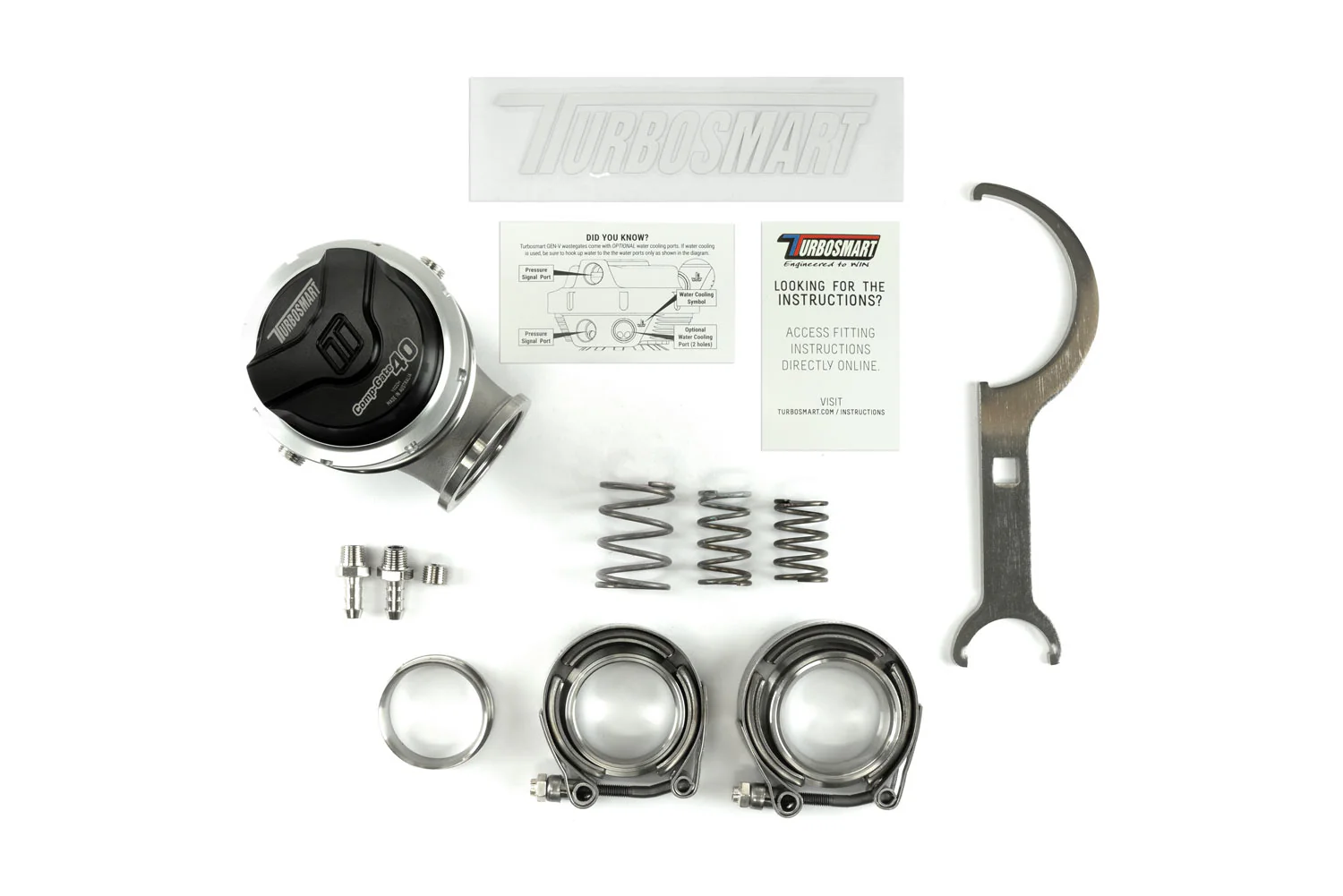 GenV CompGate40 14psi External Wastegate (Black) - Image 4