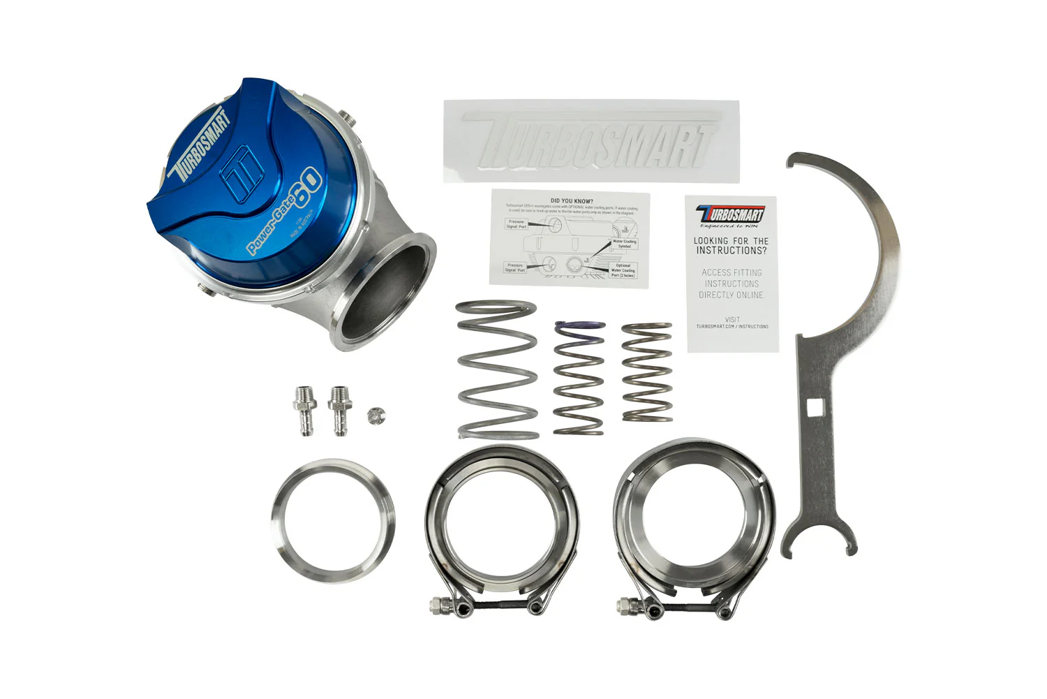 GenV PowerGate60 14psi External Wastegate (Blue) - Image 6