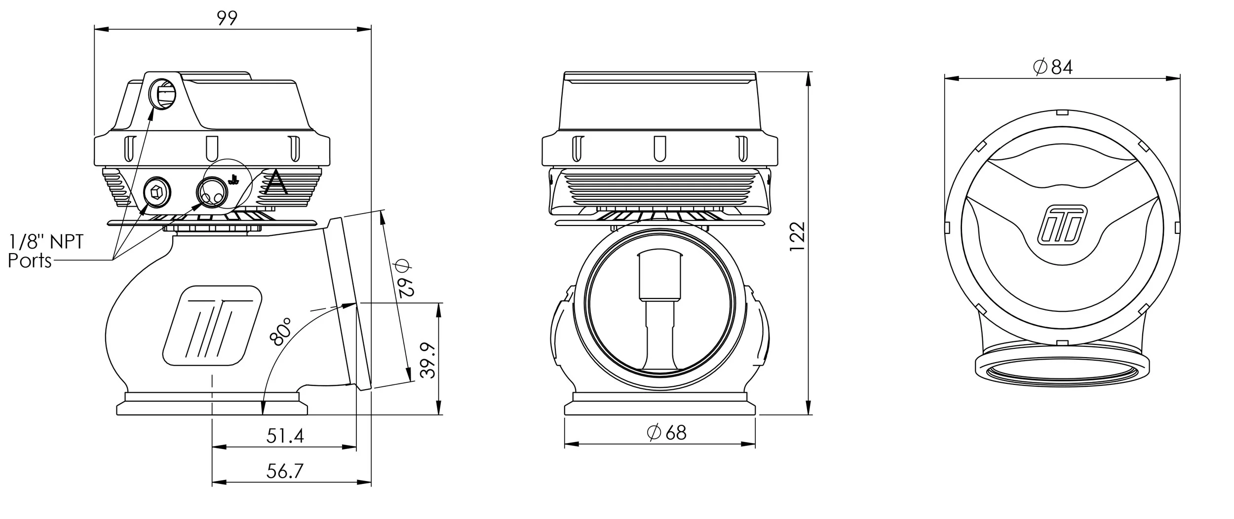 GenV ProGate50 14psi External Wastegate (Sleeper) - Image 7