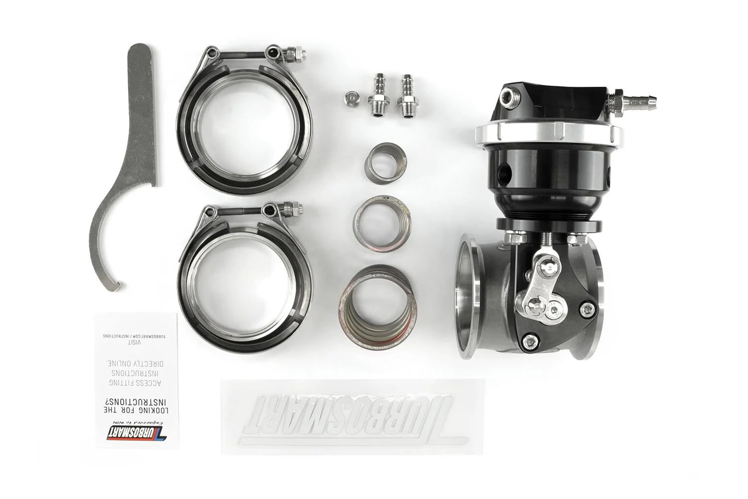 Pneumatic StraightGate50 6psi External Wastegate (Black) - Image 6