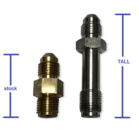 TALL RESTRICTOR -4 size .035" Oil inlet fitting for GT28 GTX28 GT30 GTX30 GT35R G25 G30 G35 - Image 2