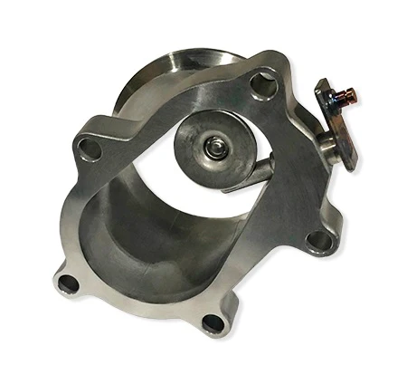 Ultimate Internal wastegate valve for T3 5Bolt, high flow 3" V-band Style, REV 2 STAINLESS CAST BODY - Image 2